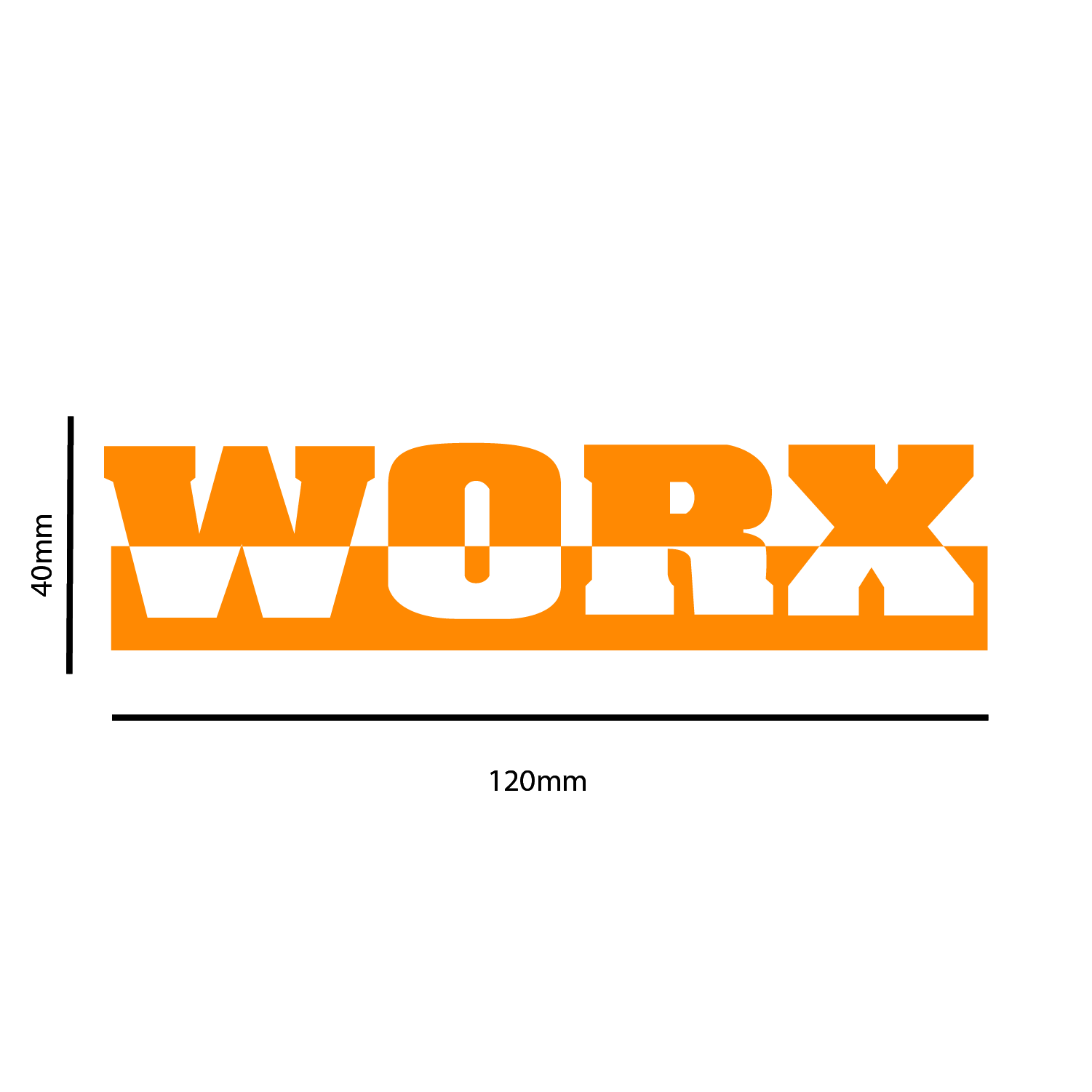 Worx Sponsons Stickers x2