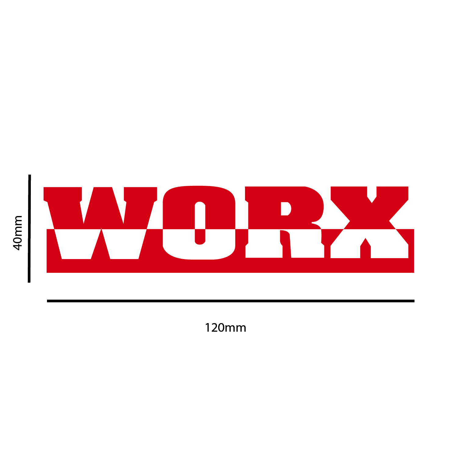 Worx Sponsons Stickers x2