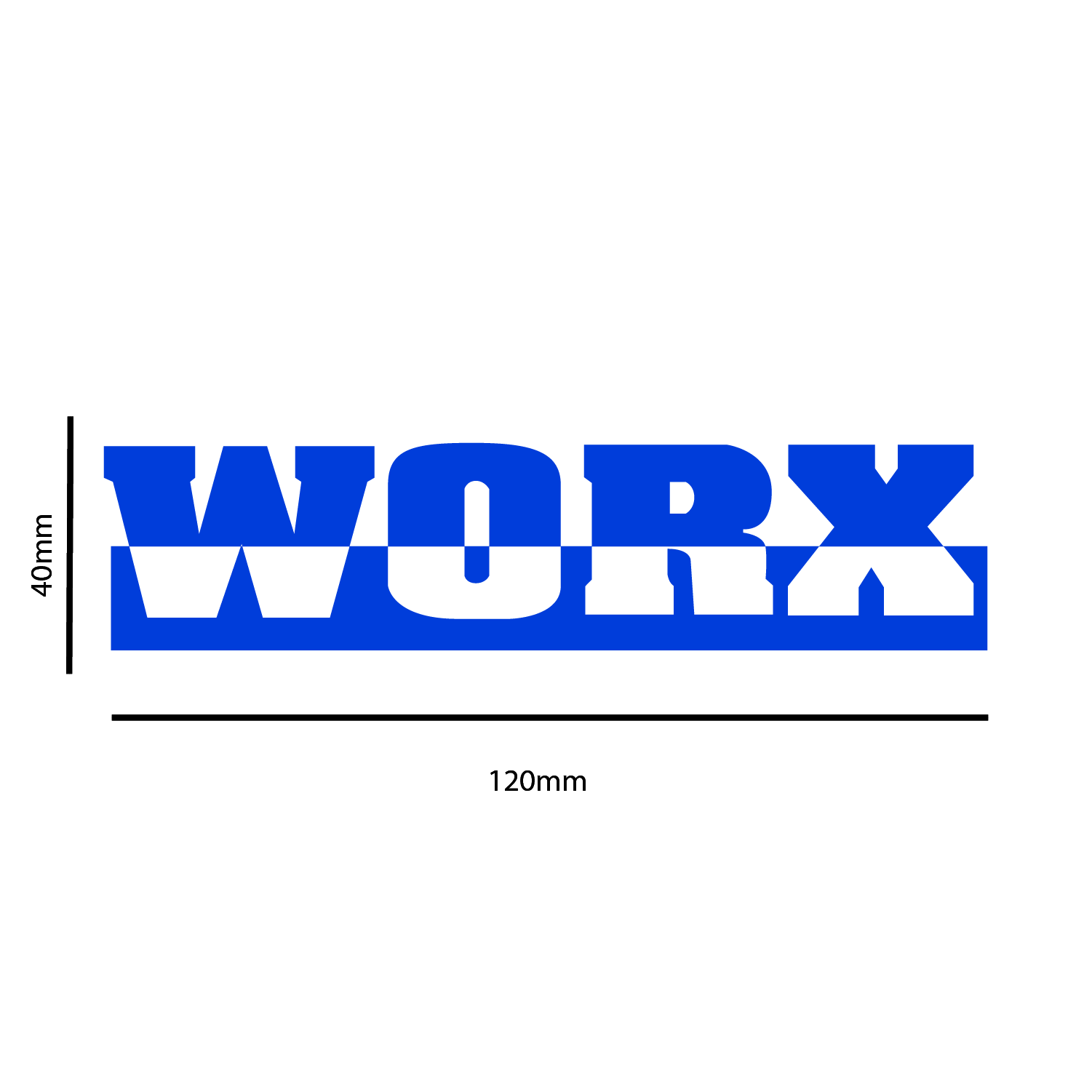 Worx Sponsons Stickers x2