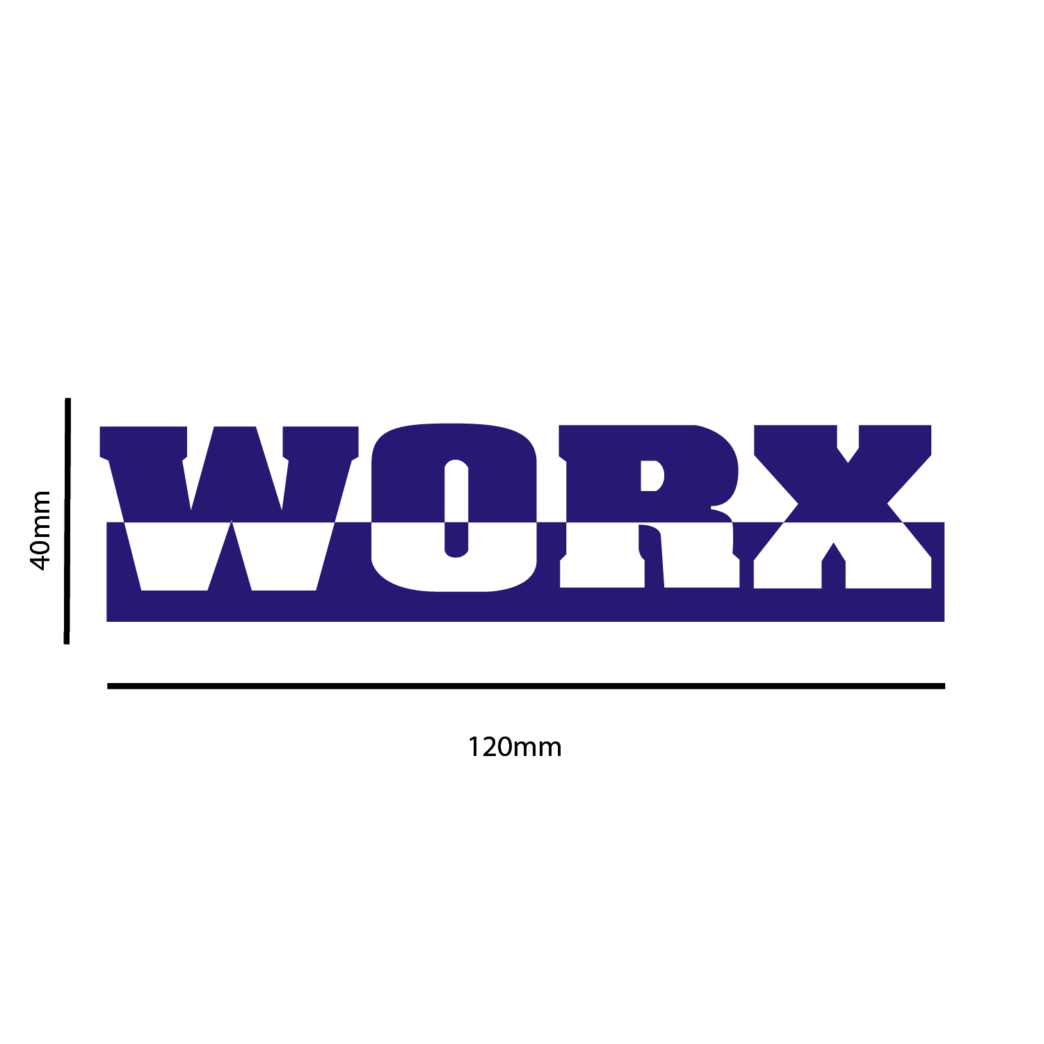 Worx Sponsons Stickers x2