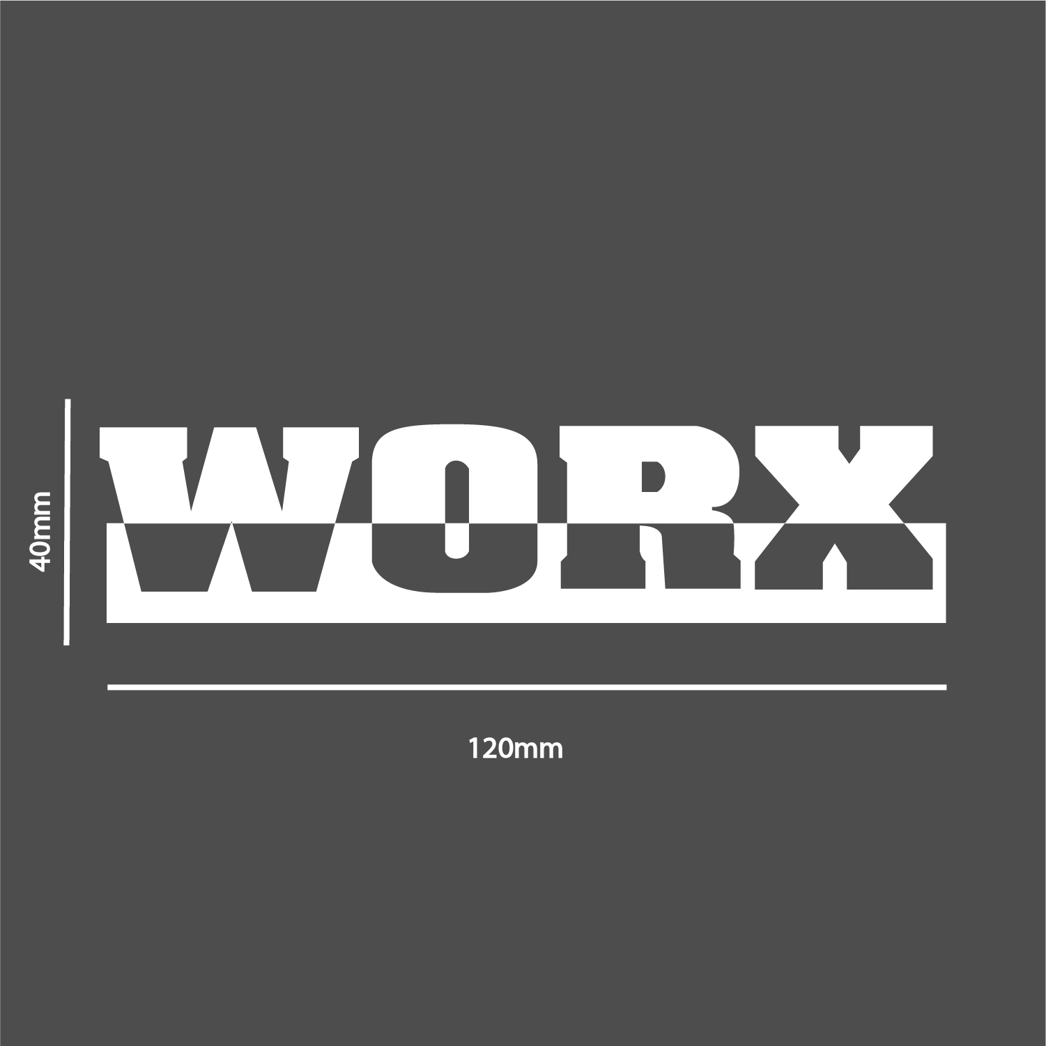 Worx Sponsons Stickers x2