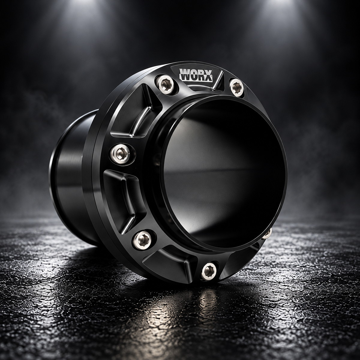 WORX Racing Yamaha GP and VX rear exhaust outlet in Stealth Black anodised finish