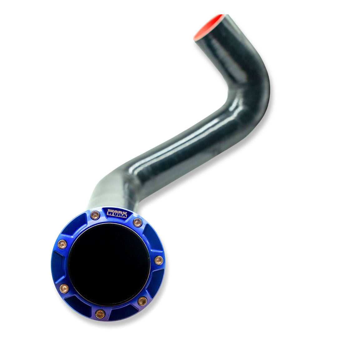 Worx Racing 2018+ Yamaha Rear Exhaust Kit outlet in Stealth Black anodised finish