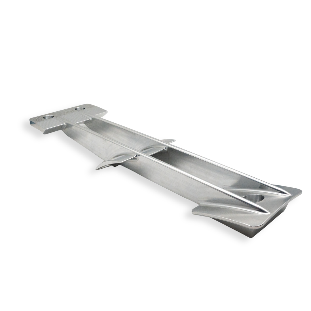WR250 Signature Series billet aluminum intake grate for Sea-Doo ST3 hull, full length view showing dual top loader design