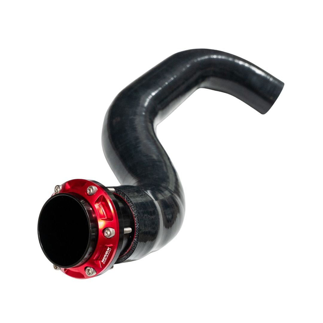 WORX Racing 2021 to 2023 Sea-Doo RXP-X 300 rear exhaust kit with Race Red outlet and silicone hose