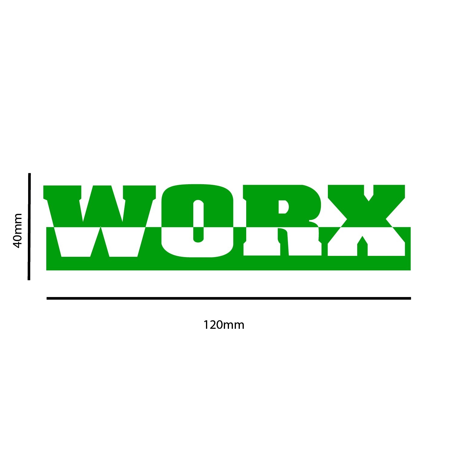 Worx Sponsons Stickers x2
