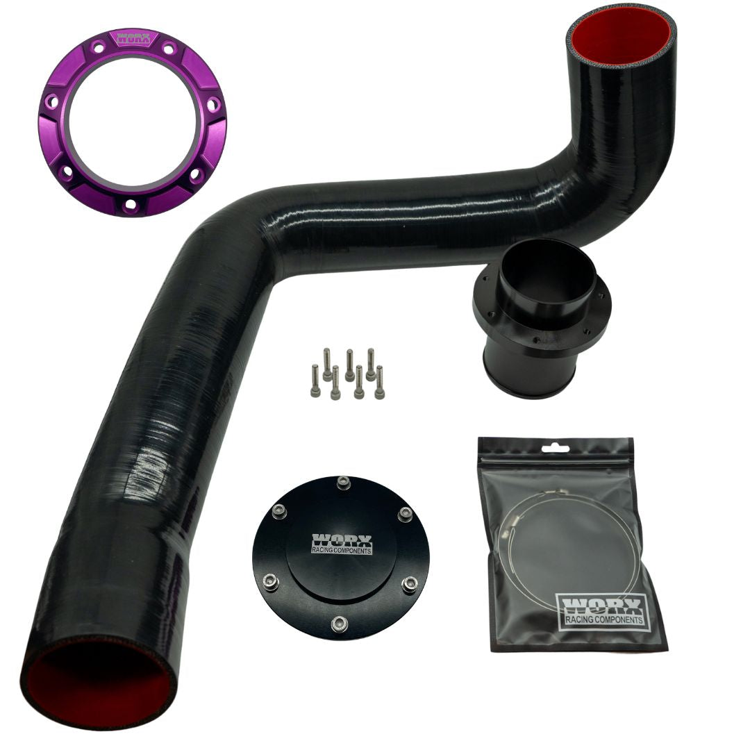 Worx Racing 2018+ Yamaha Rear Exhaust Kit outlet colour options - Race Red, Nitro Blue, Ultra Violet and Stealth Black