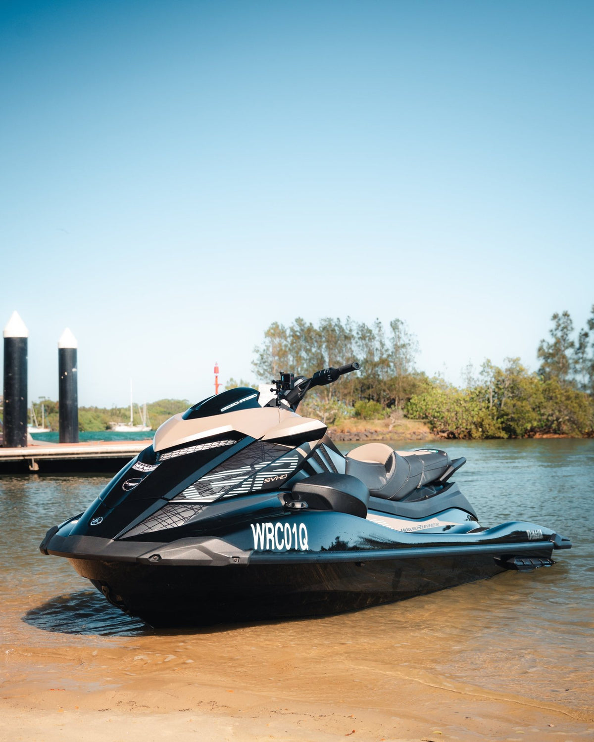 WORX Yamaha GP SVHO beached at Tweed Heads